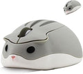 Wireless Mouse Cute Hamster Shape Silent Click Portable Compact Optical 1200DPI by SHARESUNSHINE