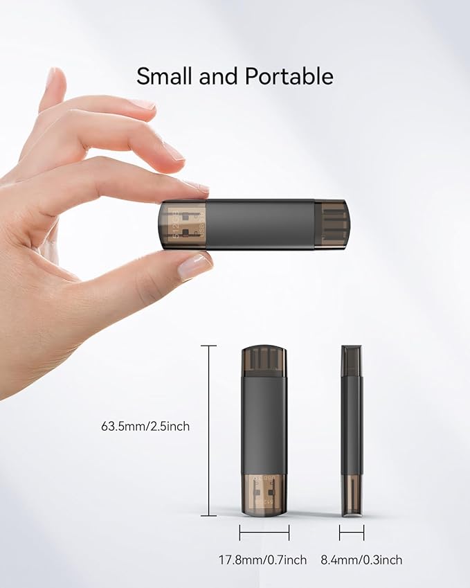 512GB USB C Flash Drive Dual USB 3.0 Flash Drive Type C + USB A Portable Type-C - Image 7