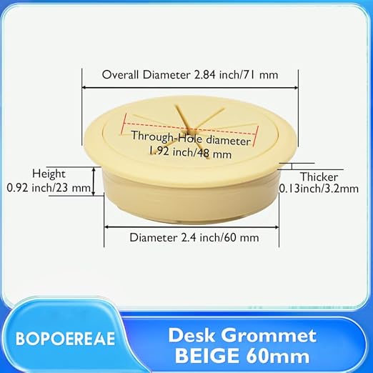 Desk Grommet 2-3/8", Desk Hole Cover - Image 8