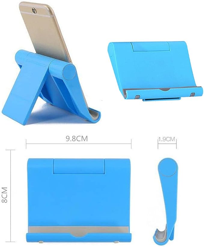 Cell Phone Stand for Desk Foldable Cell Phone Holder Desk Tablet Holder Mobile - Image 6
