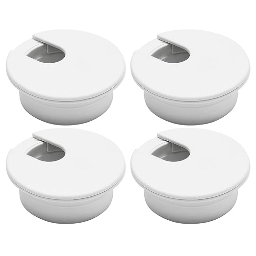 Desk Grommet 2", Desk Cord Hole Cover, Cable Grommet ABS Plastic, Desk Hole by BOPOREAE