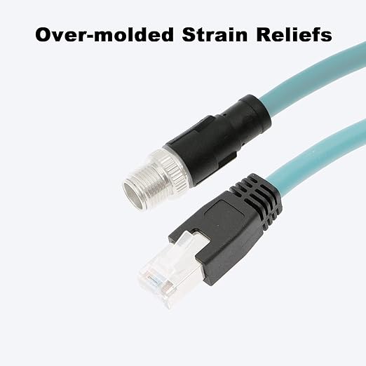 Alvin's Cables M12 8 Pin Male to RJ45 Shielded Ethernet Cable M12 X Coded 8 - Image 6