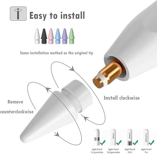 12 PCS Tips for Apple Pencil tip, Apple Pen Tips Compatible - Image 2