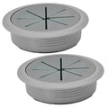 2 Pcs Desk Grommet 2-3/8" / 60 mm, Desk Hole Cover by EASYEAH