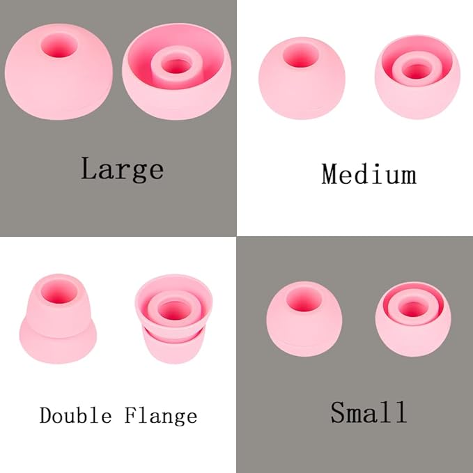4 Pairs Silicone Earbud Tips Replacement Earbuds Cap Ear Tips Compatible - Image 3