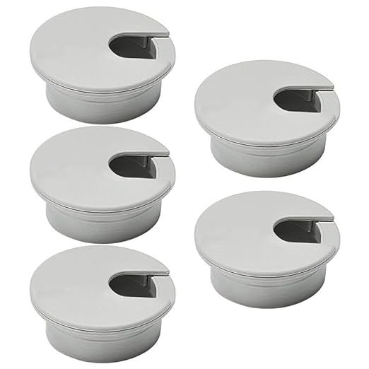 5 Pcs Desk Grommet 2" / 50 mm, Desk Cord Hole Cover, Cable Grommet ABS Plastic by EASYEAH