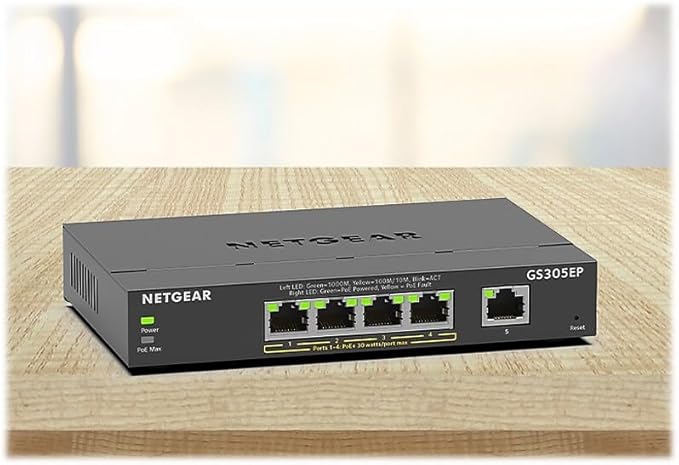 NETGEAR 5 Port PoE Gigabit Ethernet Easy Smart Managed Essentials Switch - - Image 6