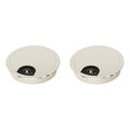 2 Pack Desk Grommet 2-1/8 Inch 53mm, Zinc Alloy Computer Desk Wire Hole Cover by Unknown