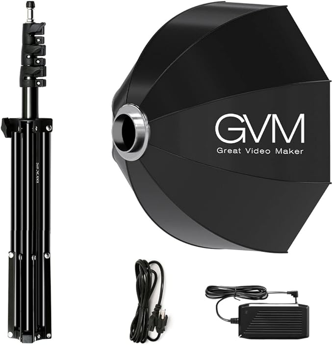 GVM 80W Photo Studio Lighting Kit, LED Video Light - Image 9