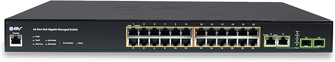 BV-Tech 24-Port Gigabit PoE+ Managed Switch - Image 2