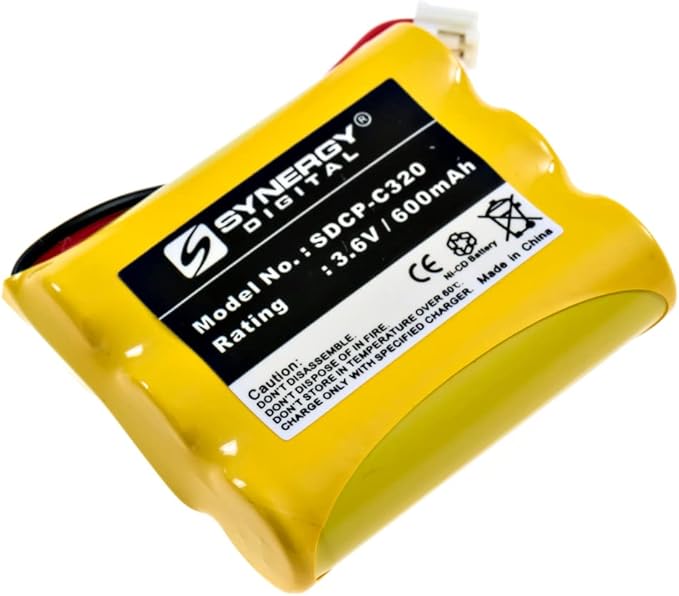 Synergy Digital Cordless Phone Battery, Compatible by Synergy+Digital
