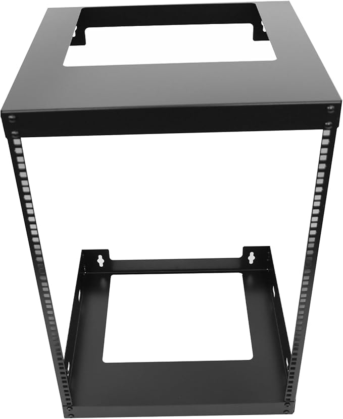 15U Wall Mount Open Frame 19 Inch Server Equipment Rack Wall Mountable Heavy - Image 3