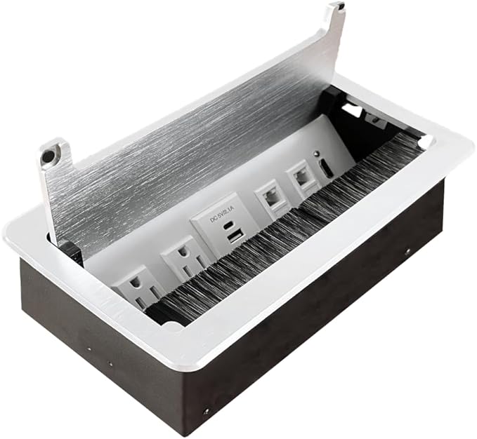 ZESHAN Conference Table Power hub Conference Table connectivity Box by ZESHAN