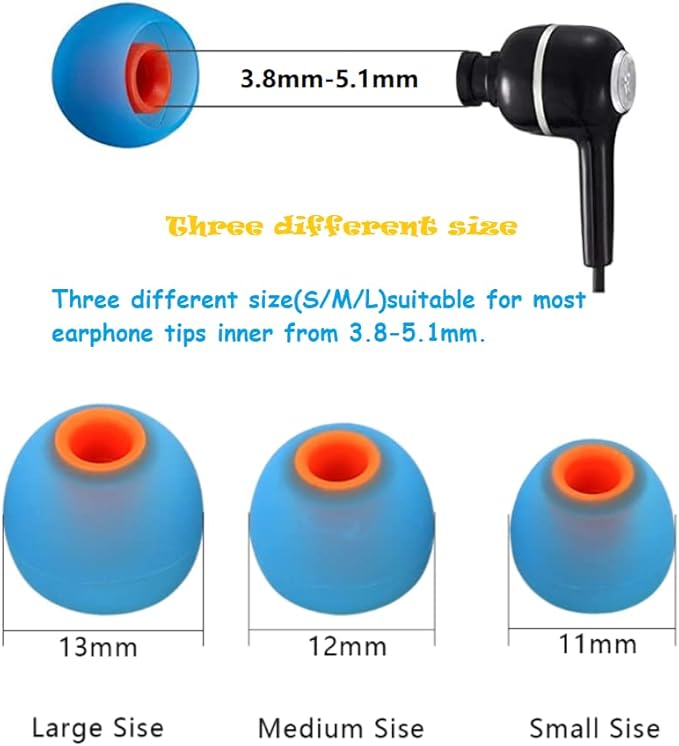 Earbuds Replacement Tips Silicone Earbud Tips Ear Bud Replacement Pieces Ear - Image 3