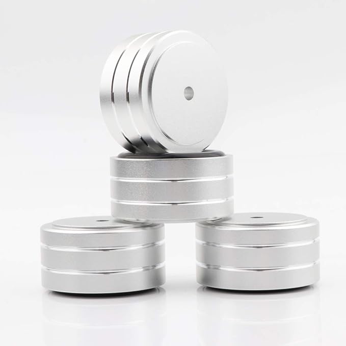 Monosaudio Isolation Feet HiFi Feet 4Pcs 40x20mm Aluminum Universal Turntable - Image 6