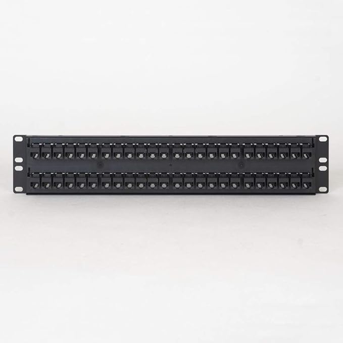 ICC CAT5e Feed-Through Patch Panel, 48 Port, 2U Rackmount, RJ45 Ethernet Patch - Image 5