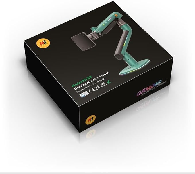 Gaming Monitor Arm for Flat/Ultrawide/Curved Monitors 32 to 60 inch, Heavy Duty - Image 8