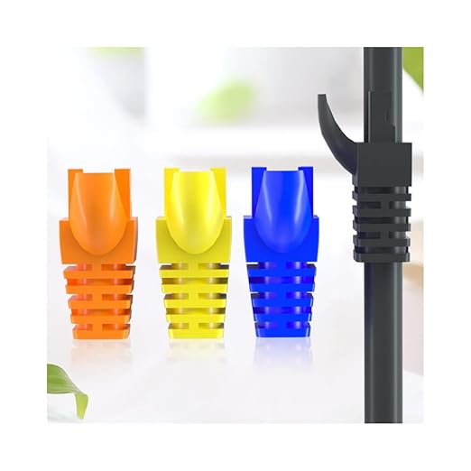 50 Pcs Cat5E Cat6 Strain Relief Boots, RJ45 Plug Connector Cover Modular - Image 3
