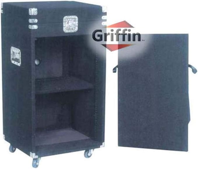 Griffin Rackmount Studio Mixer Flight Road Case – 25U Mount Space Amp Cabinet - Image 6
