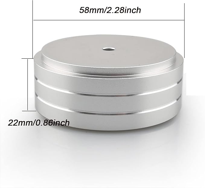 Tertullus 4 Pcs Turntable Feet Aluminum HiFi Turntable Isolation Feet Aluminum - Image 6