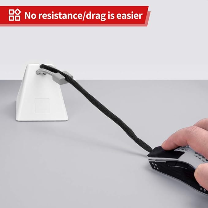 Hotline Games Mouse Bungee Mouse Cord Clip Cord Management System Fixer Holder - Image 4