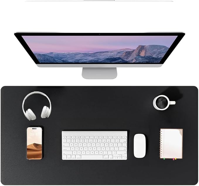 PU Leather Desk Pad Protector Gaming Mouse Pad Non Slip Desk Mat by Unknown