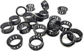 1 Inch Black Snap-in Knockout Insulating Bushing Grommets, Plastic Cable Hole by EASYEAH