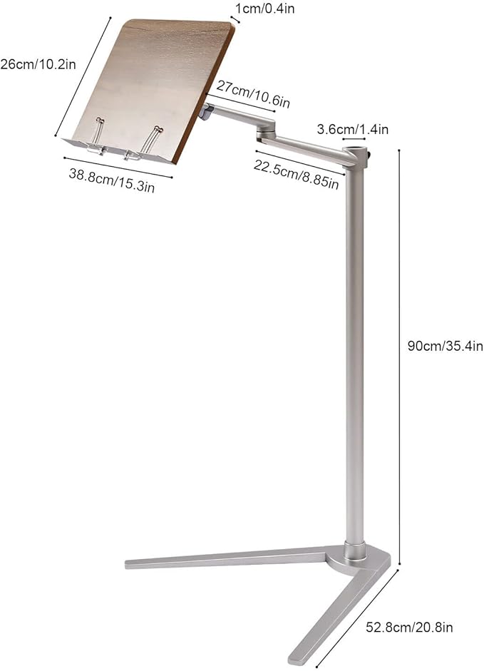 Book Stand for Reading, Floor Stand/Holder for Laptop, Compatible - Image 5