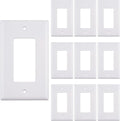 1 Port Keystone Wall Plate, Single Gang White Jack Insert by SATMAXIMUM