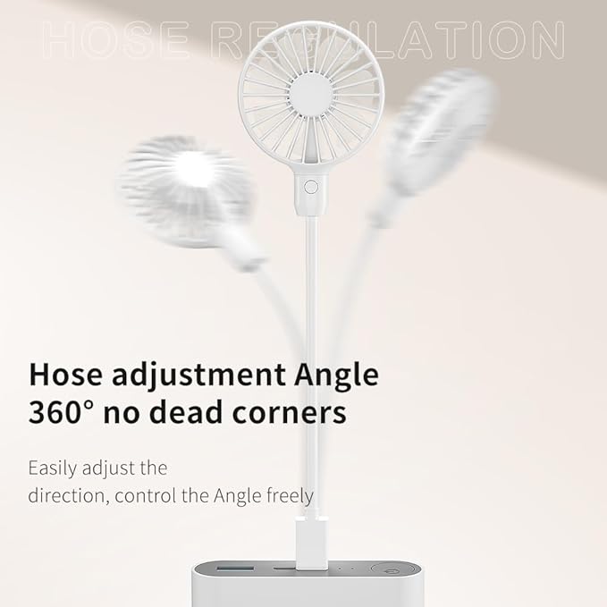 USB Fan, Mini Portable Fan for 360° Rotation, Small Personal Fan for Home Office - Image 3