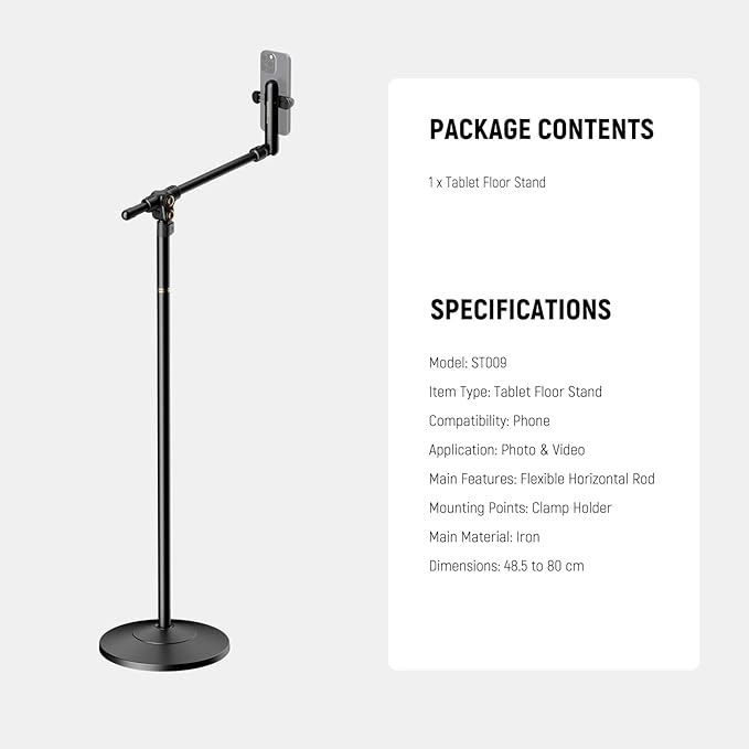 NEEWER BASICS Phone Floor Stand - Image 8