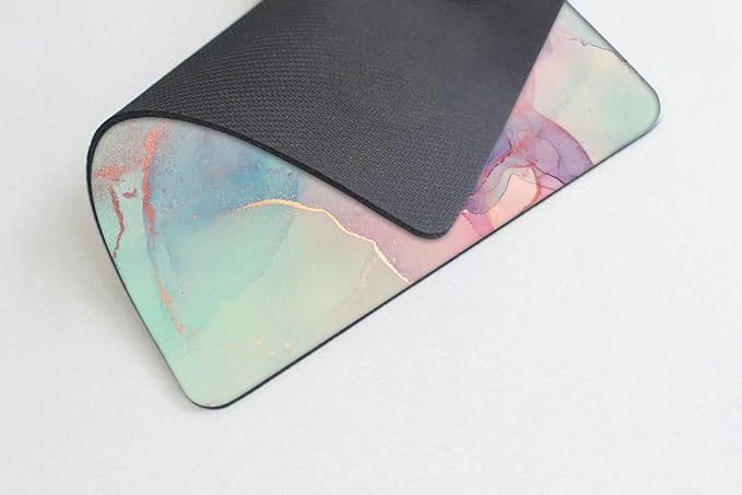 Multicolored Marble Mouse pad Customized Mousepad Non-Slip Rubber Base Mouse - Image 3