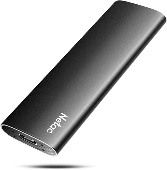 Netac 250GB Portable SSD USB 3.2 Gen 2 External Solid State Drive Backup Slim by Netac