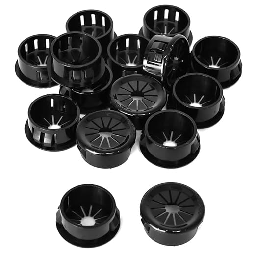 30PCS Cable Grommets, 7/8" Desk Hole Cover Petal Shaped Buckle Type Nylon Snap by EASYEAH