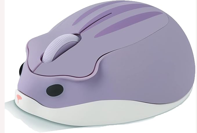 Wireless Mouse Cute Hamster Shape Less Noice Portable Mobile Optical 1200DPI by SHARESUNSHINE