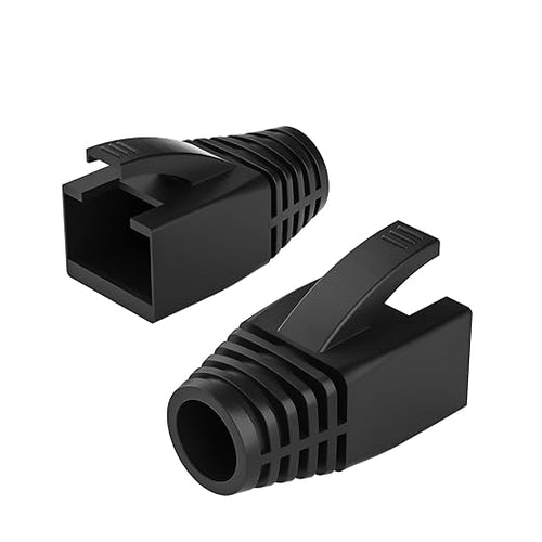 100Pack RJ45 Boot Cover, Cat5 Cat6 Cat6A Ethernet Network Cable Strain Relief by JODROAD