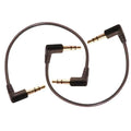 3.5mm Male to Male Audio Cable, Right Angle Auxiliary Cord, 195mm Length by ZJKJHJY