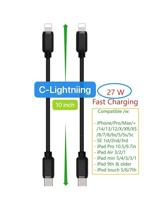 10-Pack Multi Short USB Cables & TypeC-C Cables - Image 3