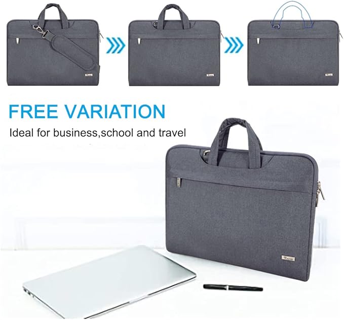 Voova Laptop Bag 13 14 Inch, Waterproof Computer Sleeve Carrying Case - Image 4