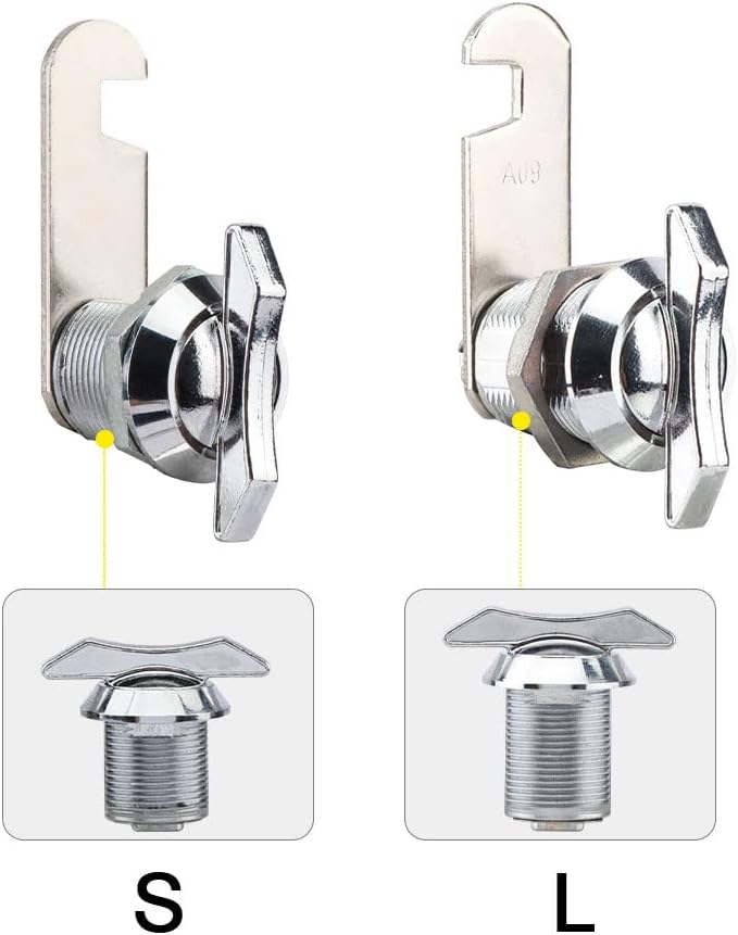 Thumb Operated Offset Cam Lock, Replacement Keyless Compartment Latch, - Image 7