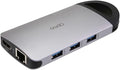 Opro9 8-in-1 USB-C Hub with 3 USB 3.0 Ports, Dual Monitor Laptop Docking Station by Opro9
