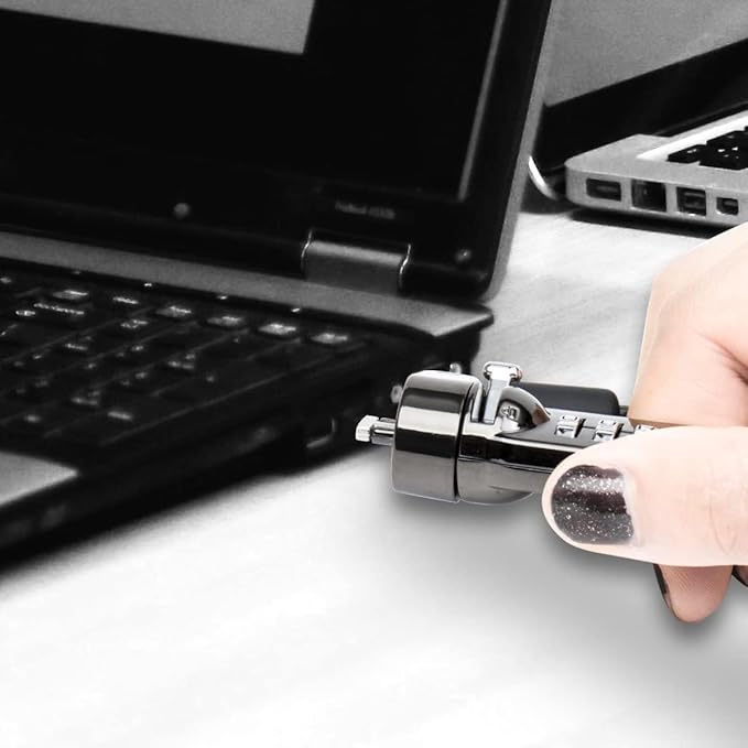 I3C Laptop Cable Lock 4 Digital Combination Lock Security Computer Cable Lock - Image 9