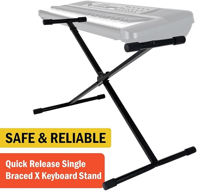 Stage Rocker Single-X Style Classic Folding Keyboard & Digital Piano Stand - Image 3