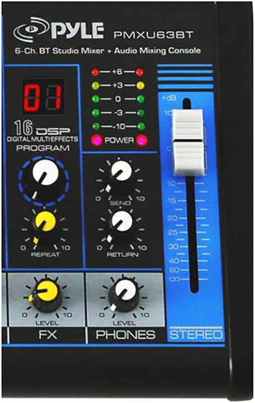 Pyle 6-Channel Professional Audio Mixer - Image 6
