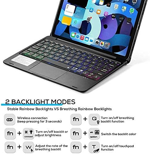 Keyboard Case for iPad 10.2 9th/8th/7th Gen, Rotating Case for iPad9/iPad8/iPad7 - Image 5