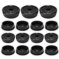15PCS Cable Grommets, 1-1/4" Desk Hole Cover Petal Shaped Buckle Type Nylon by EASYEAH