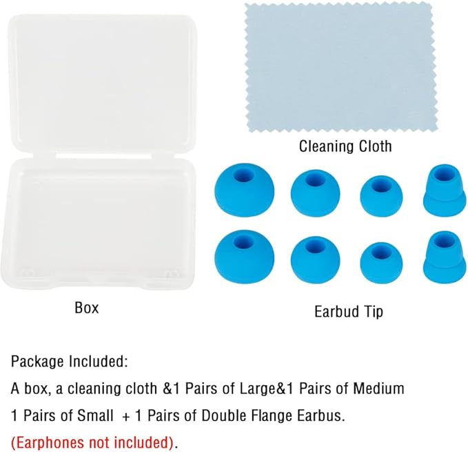 Silicone Earbud Tips Replacement Eartips Earbuds Cap Eartips Tips Compatible - Image 7