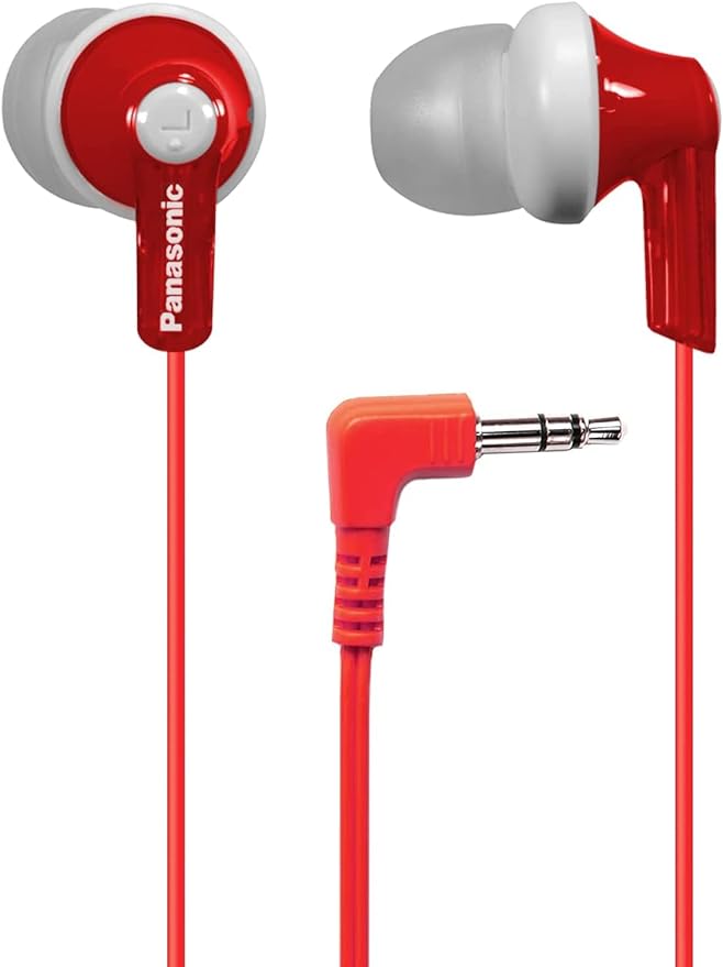 Panasonic ErgoFit Wired Earbuds, 3.5mm Jack In-Ear Headphones Wired by Panasonic