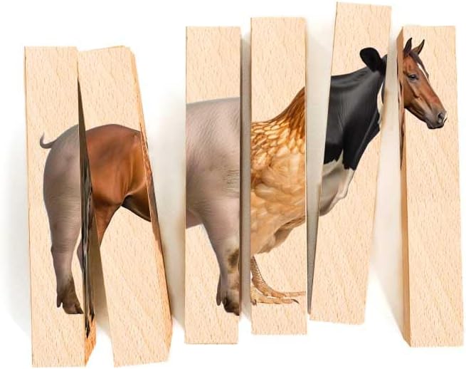 Wooden Animal Chunky Puzzles for Toddlers 2+ Years - Image 4
