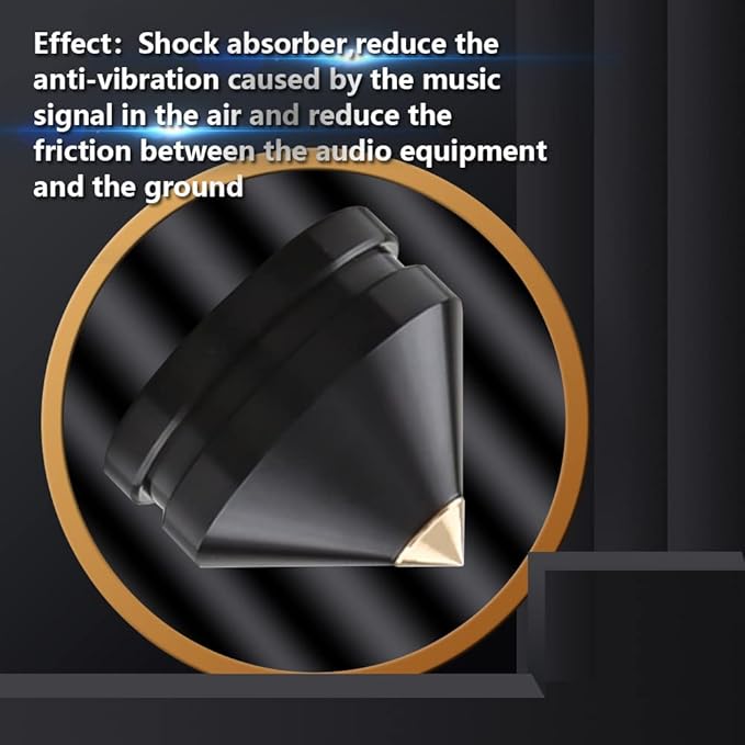 4Pcs Speaker Isolation Spikes Floor Protectors Shockproof Speaker Isolation - Image 4